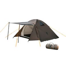 山武士登山帳 2.0 小豬帳 雙層鋁合金四人帳 RZ-402 沙棕色 雙人圓頂帳 機車野營 露營帳