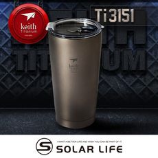 Keith 鎧斯鈦真空雙層保溫冰霸杯 550ml / Ti3151 咖啡隨行杯 保溫保冷杯 真空隨身