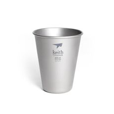 Keith 鎧斯鈦單層啤酒鈦杯 450ml / Ti9002 單層鈦杯 戶外純鈦水杯 環保鈦冷飲杯