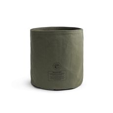 Filter017 米斯獾上蠟帆布置物袋 - 軍綠/大 盆栽套 收納掛袋 桌面收納袋 圓形儲物袋