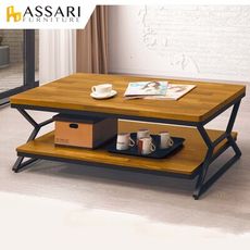 ASSARI-亞希工業風4尺大茶几(寬120x深60x高49cm)