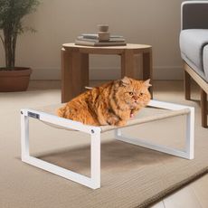 【Doaa最懂您的桌仔】貓吊床 寵物吊床（長方款） 貓床 貓窩 亞麻布