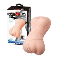 狂牛【CARZY BULL】水潤系列粉嫩誘人3D仿真通道非貫通自慰器男用自慰套 免潤滑油男用自慰套