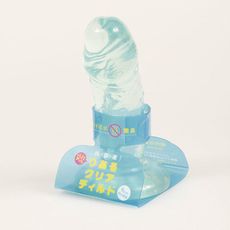 【日本PxPxP】純國產 透明款逼真按摩棒(9cm) 初心者用
