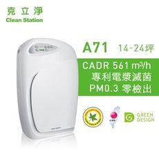 贈全套濾網組 克立淨 A71 專利電漿滅菌空氣清淨機 適用14~24坪