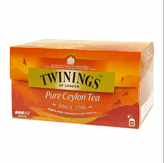 英國唐寧茶 twinings-極品錫蘭茶包 PURE ceylon tea 2g*25入/盒