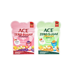 ACE ZERO SUGAR Q軟糖 40g/包 (櫻桃檸檬、蘋果橘子)