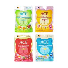 比利時ACE Q軟糖 (水果、字母、無糖48g) (酸熊、可樂44g)