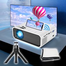 （送72寸幕布+支架） 投影機 支援1080P 智能投影機 投影儀 高清投影機 手機無線投影