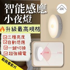 【23°C】人體感應燈 智能光控 USB充電 紅外線 小夜燈 自動感應 感應燈 床頭燈