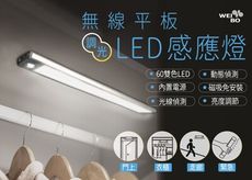 WEI BO無線平板自動LED感應燈(60雙色LED)