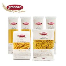 Granoro 造型義大利麵 500g 直麵/細扁麵/直條通心/天使髮絲/筆尖麵/螺旋麵