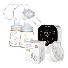 優合 Youha The ONE 智慧型雙邊電動吸乳器+免手持真空集乳杯(雙邊)超值組