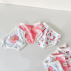 ZYZ 女童三角內褲3入組-櫻桃兔兔