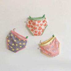 ZYZ 女童三角內褲3入組-愛心小兔