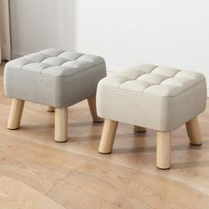 加厚坐感實木小矮凳 椅凳 加高26cm 舒適厚墊 換鞋凳 小椅子