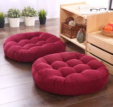 日式簡約加厚圓形坐墊 和室坐墊 椅墊 沙發墊