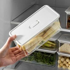 2入組 食品級冰箱專用密封盒保鮮盒(650ml+1000ml) 冷藏收納盒 密封保鮮 醃漬盒