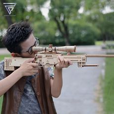 【F.C】木製仿真立體模型 DIY狙擊步槍