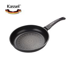 送鍋蓋-韓國Kassel 鑽石超導熱不沾平底鍋-30cm(瓦斯爐、電磁爐適用款、不挑爐具)