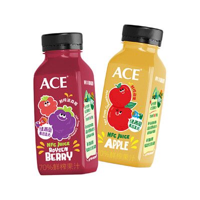 ACE 鮮榨果汁(蘋果汁/蘋果波森莓汁)250ml/瓶(偏遠地區不配送)【悅兒園婦幼生活館】