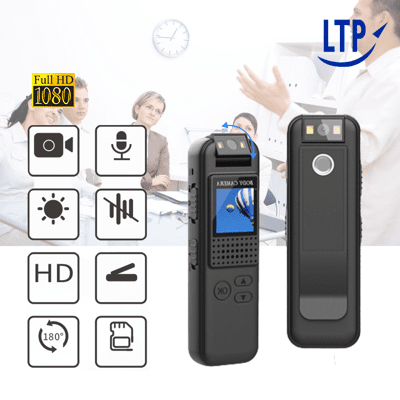 【LTP】可擴音螢幕顯示180°旋轉鏡頭 警用/保全/監控/針孔密錄器 微型攝影機
