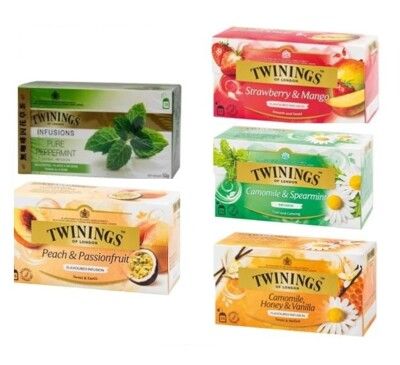 【Twinings】唐寧茶( 25入/盒) 無咖啡因 5種口味任選 冷熱皆宜