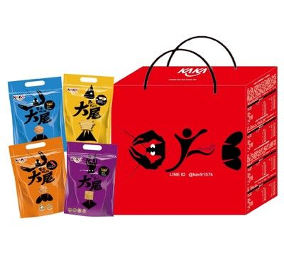 海鮮彭湃禮盒(70gx4袋/盒x2盒)(榮獲108年台灣百大伴手禮)