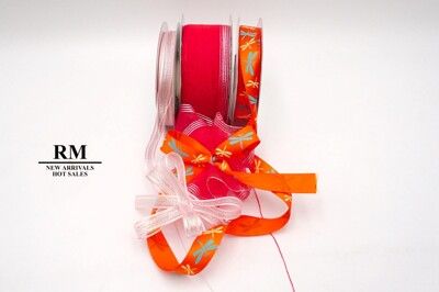 <特惠套組> 夕陽下的蜻蜓套組  緞帶套組 禮盒包裝 蝴蝶結 手工材料 手拉花