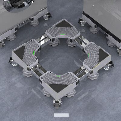 【挪威森林】直立式滾筒式洗衣機通用加高底座-8腳4雙輪帶煞車