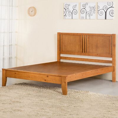 YoStyle 藤野床架組-雙人5尺 實木床架 雙人床架 雙人床組 專人配送安裝