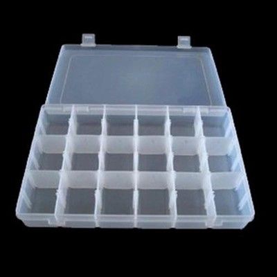 18格透明收納塑膠盒 小物收納盒 零件盒 零件箱 手工材料 串珠 拼豆收納盒 印章 收納