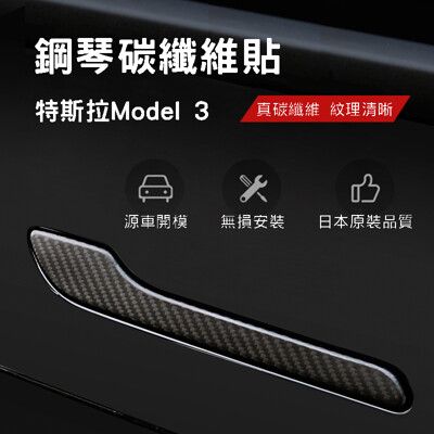 (台灣現貨)特斯拉 model 3 車門把手防刮貼 防指紋門把貼 Model 3 門把貼 把手 防指