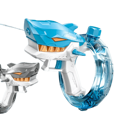 鯊魚電動水槍  商檢合格全自動水槍水自動水槍 兒童電動玩具 高壓水槍打水仗 水上遊戲