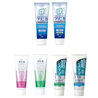 日本獅王固齒佳酵素牙膏 酵素亮白/酵素淨護/細潔浸透護齦EX牙膏130g