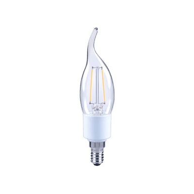 【LUXTEK】LED 拉尾蠟燭型燈泡 2W E14 節能 白光（CL35）