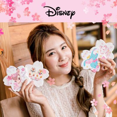 迪士尼Disney 櫻花造型珪藻土杯墊 【收納王妃】奇奇蒂蒂 瑪麗貓 小飛象 斑比