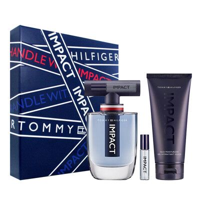 Tommy Hilfiger 衝擊效應 男香禮盒 (淡香水100ml+淡香水4mlx2+臉部乳液