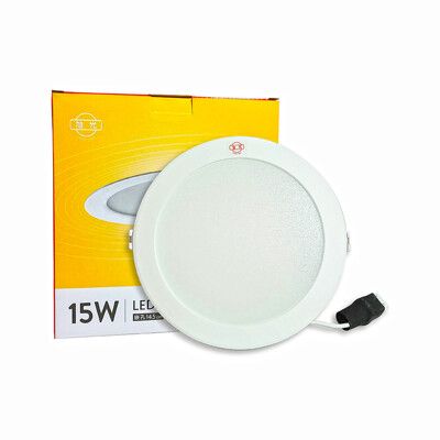 【旭光】LED 15W 3000K 黃光 全電壓 14.5cm - 15cm 漢堡 崁燈