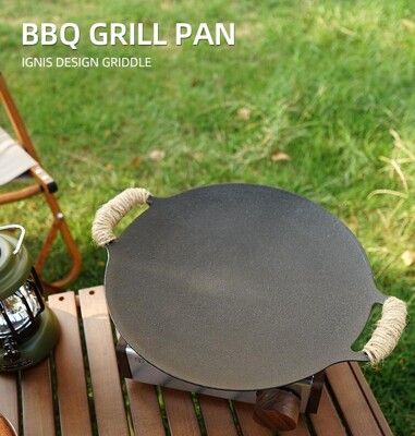 戶外野營 燒烤盤 燃氣電磁爐用 煎鍋烤盤 韓國烤肉盤 燒烤用品