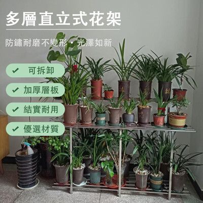 現貨 不鏽鋼花架 家用陽台裝飾置物架 多層置物架 不鏽鋼花台 直立款加厚80cm