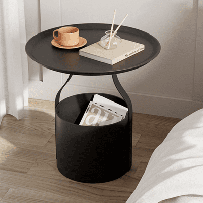 臥室 床頭櫃 小型現代簡約 床邊櫃 創意床邊桌 北歐風鐵藝 小桌子