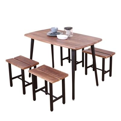《DFhouse》 葛倫-1餐桌+4單人椅(1桌4椅)