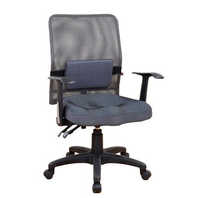 《DFhouse》艾葳3D二功能護腰人體工學椅-3D坐墊  椅背可傾仰 PU成型泡棉 辦公椅