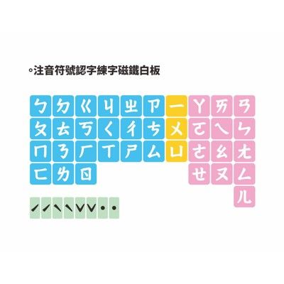 wtb教具 注音符號認字練字磁鐵教學白板 / 注音符號軟磁片