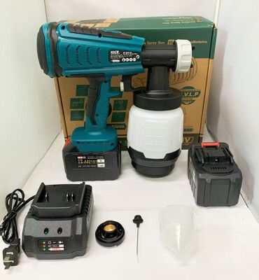 鋰電無刷噴漆槍 澳拓(牧田款) 18V雙電池 6.0AH / 可拆卸高壓電動噴漆槍 / 乳膠漆油漆噴