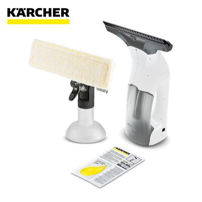 【KARCHER 凱馳】無線電動清洗機 玻璃洗窗機 白色 WV1PLR