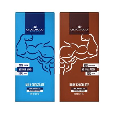 CHOCOYOCO 無加糖巧克力(牛奶/70%)100g (運動家系列巧克力) 健身巧克力
