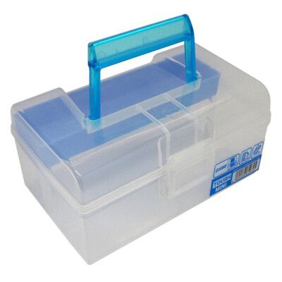 【居家寶盒】619提把雙層收納盒 工具箱 手提箱 收納盒 保健藥箱 文具 雜物 收納箱