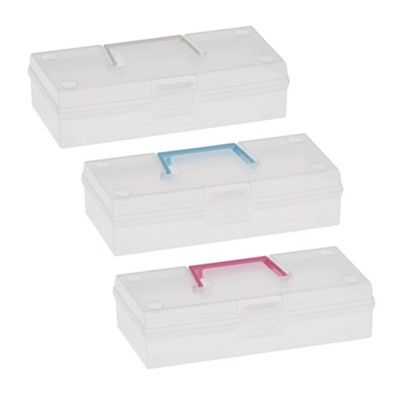 窄型長方收納盒日本製 透明盒 置物盒 儲存盒 可扣式收納盒 文具盒 飾品收納盒【SV5078】居家寶